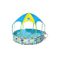 Basen Stelażowy Z Zadaszeniem Bestway Steel Pro™ Splash-In-Shade 244 X 51 Cm - Bestway