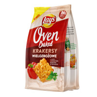Lay’s Oven Baked Krakersy Wielozbożowe Czerwona Papryka W Ziołach 80G - Lay's