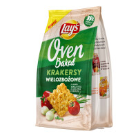 Lay’s Oven Baked Krakersy Wielozbożowe Warzywa Z Zieloną Cebulką 80G - Lay's