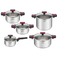 Zestaw Garnków Tefal Cook&Clip 10 Elementów G723Sa74 - Tefal