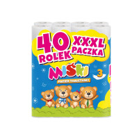 Miśki Papier Toaletowy 40 Rolek 3-Warstwowy - MIŚKI