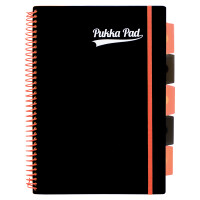 Pukka Pad Kołozeszyt Pp Neon Black A4 Pomarańczowy Kratka - PUKKA PAD