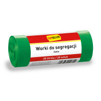 Topseller Worki Do Segregacji 35L Zielone 20 Szt - TOPSELLER