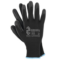 Rękawice Warsztatowe Powlekane Poliuretanem, Nakrapiane Pcv Rozm. Xl/10" - REIS
