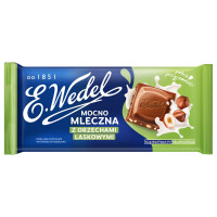 E.wedel Czekolada Mocno Mleczna Z Kawałkami Orzechów Laskowych 80G - Wedel