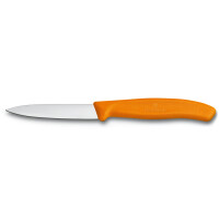 Nóż Do Jarzyn, Ostrze Gładkie 8 Cm Pomarańczowy Victorinox - Victorinox