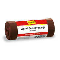 Topseller Worki Do Segregacji 35L Brązowe 20 Szt. - TOPSELLER