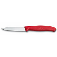 Nóż Do Jarzyn, Ostrze Gładkie 8 Cm, Czerwony Victorinox - Victorinox
