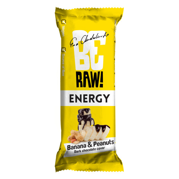 Beraw Baton Energy Banana&Peanuts Chocolate 40G - BeRAW