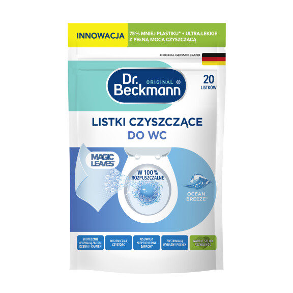 Dr.beckmann Magic Leaves Listki Do Wc Ocean Breeze 20 Szt. - DR. BECKMANN