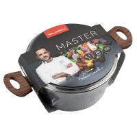 Garnek Aluminiowy Master Z Pokrywą 24 Cm 4,1L Florina - FLORINA