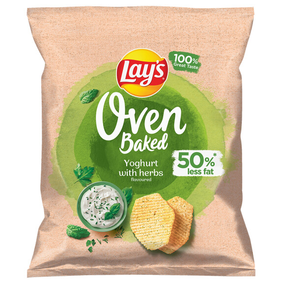 Lay's Oven Baked Chipsy O Smaku Jogurtu Z Ziołami 40G - Lay's