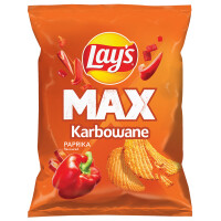 Lay's Max Karbowane Chipsy O Smaku Paprykowym 40G - Lay's