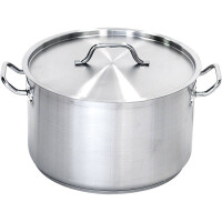 Garnek Średni Z Pokrywką, Stalowy, Średnica 240 Mm, Pojemność 7.2 L Stalgast - Stalgast
