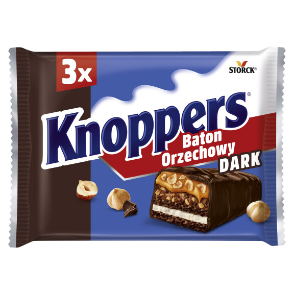 Knoppers Baton Orzechowy Dark 120G (3X40G) - Knoppers