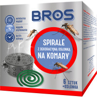 Bros - Spirale Na Komary Z Dekoracyjną Osłonką Stalową 6 Szt - BROS