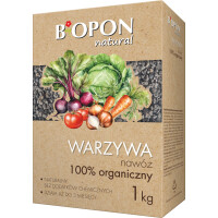 Bopon Natural - Warzywa Nawóz 100% Organiczny Granulat 1Kg - BOPON