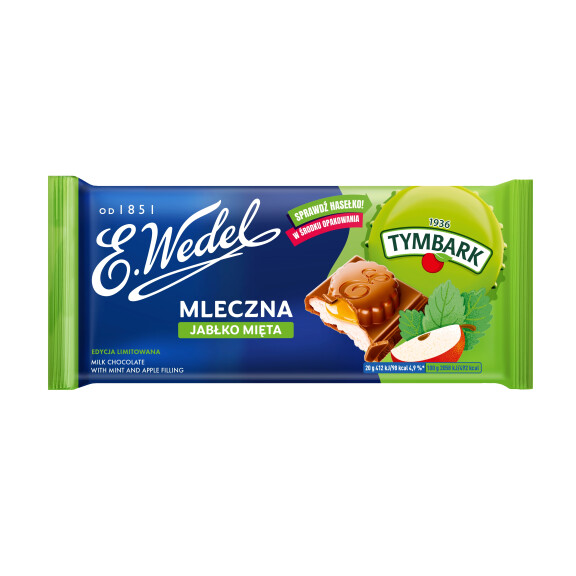 E.wedel Czekolada Mleczna Jabłko Mięta 100G - Wedel
