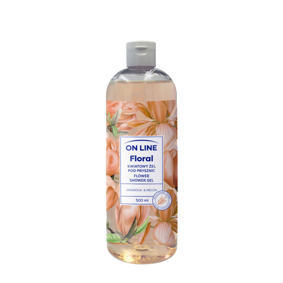 On Line Floral Kwiatowy Żel Pod Prysznic Magnolia&Melon 500Ml - ON LINE