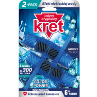 Kret Kostka Wc Color Power Arctic Water 2X40G - Kret