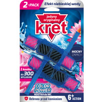 Kret Kostka Wc Color Power Water Lily 2X40G - Kret