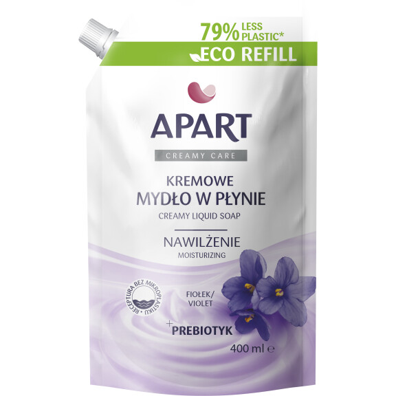 Apart Creamy Care Kremowe Mydło W Płynie 400Ml Refill Fiołek - APART