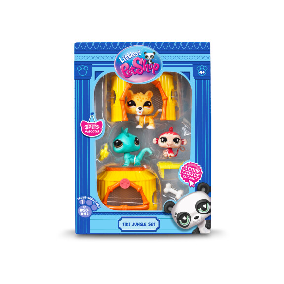 Littlest Pet Shop Zestaw Dżungla 3 Figurki - Littlest Pet Shop