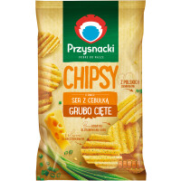 Przysnacki Chipsy O Smaku Ser Z Cebulką Grubo Cięte 135 G - Przysnacki
