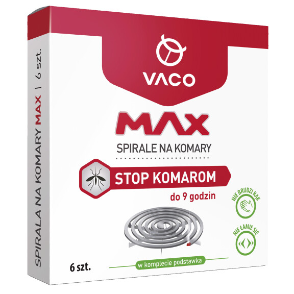Vaco Spirale Na Komary Max (Nie Łamią Się) - 6 Szt. - Vaco
