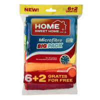 Hsh Ściereczki Z Mikrofibry 6+2 Szt Gratis - Home Sweet Home