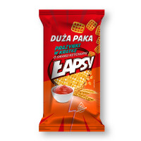 Łapsy Prażynki W Kratkę O Smaku Ketchupu 110G - Łapsy
