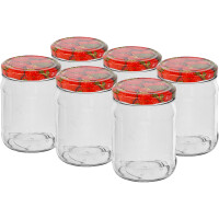 Słoik To 500Ml Z Kolorową Zakrętką Fi82/6 - 6Szt. Browin - Browin