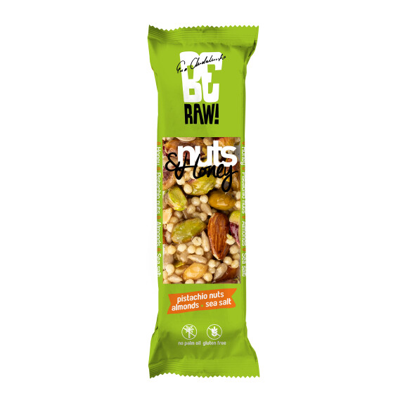 Beraw Baton Nuts&Honey Pistachio 30G - BeRAW