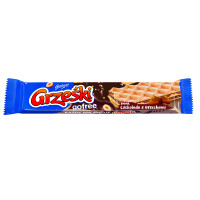 Grześki Gofree Wafel Przekładany Kremem O Smaku Czekoladowym Z Orzechami Laskowymi 33 G - GRZEŚKI