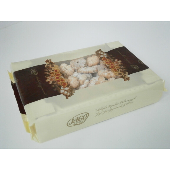 Jago Rozetki Pudrowe Ciastka Kruche Posypane Cukrem Pudrem 0,9 Kg - JAGO