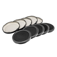 Zakrętka Fi 82 6 Zaczepowa Czarna Matowa Komplet 10 Sztuk - ALTOM DESIGN