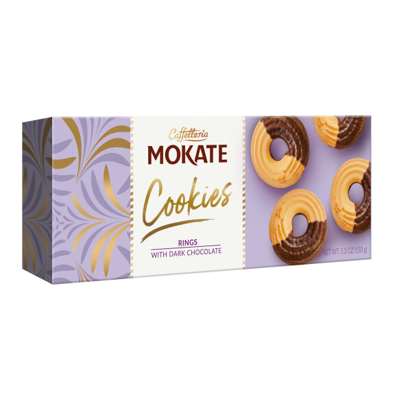Caffeteria Mokate Ringi Z Ciemną Czekoladą 150 G - Caffetteria MOKATE