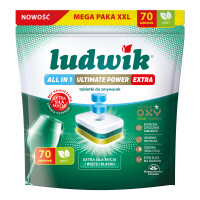 Ludwik Tabletki Do Zmywarek All In 1 Ultimate Power Extra 70 Szt. Mint - Ludwik