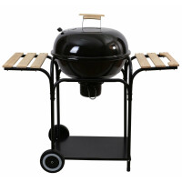 Grill Kulisty Wózek Fi. 46 Cm Z Półką Drewnianą - ACTIVA MASTERCOOK