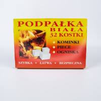 Podpałka Biała 32 Kostki - brak marki