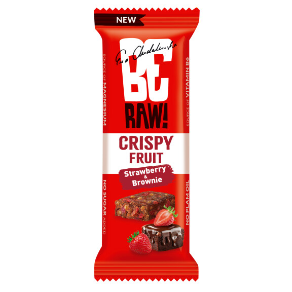 Beraw Crispy Fruit Strawberry & Brownie 40G - BeRAW