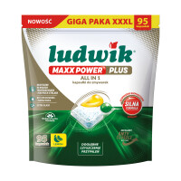 Ludwik Maxx Power Plus Kapsułki Do Zmywarek 95 Szt. Lemon - Ludwik