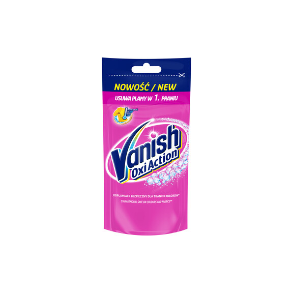 Vanish Oxi Action Pink Odplamiacz Do Kolorowych I Białych Tkanin W Płynie 100Ml - Vanish