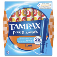 Tampax Pearl Compak Super Plus Tampony Z Aplikatorem, 16 Szt - Tampax