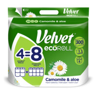 Papier Toaletowy Velvet Ecoroll Rumianek I Aloes A'4 - VELVET