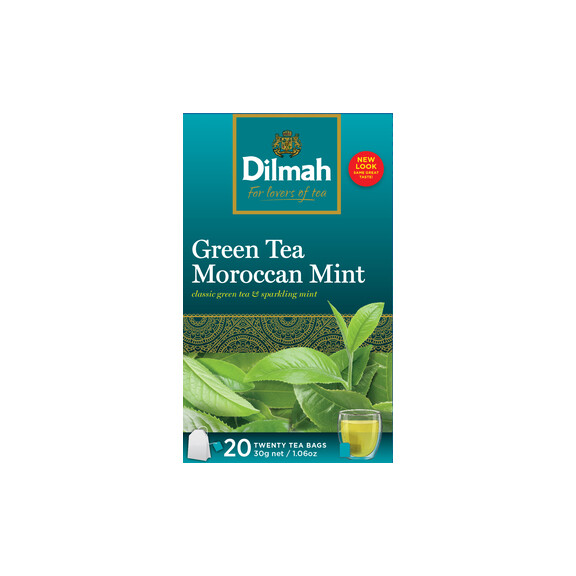 Dilmah Green Tea Moroccan Mint 20X1,5 G - Dilmah