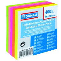 Kostka Samoprzylepna Donau 76X76Mm 1X400 Kartek Neonowa - DONAU