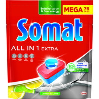 Somat All In One Extra Lemon Tabletki Do Zmywarek 76 Szt - Somat