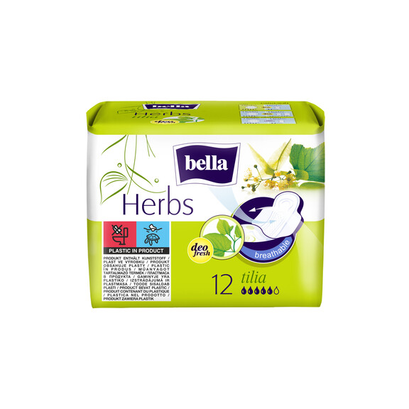 Podpaski Bella Herbs Z Kwiatem Lipy 12 Szt. - BELLA