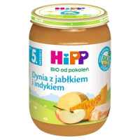 Hipp Bio Od Pokoleń, Dynia Z Jabłkiem I Indykiem, Po 5. M-Cu, 190 G - HiPP